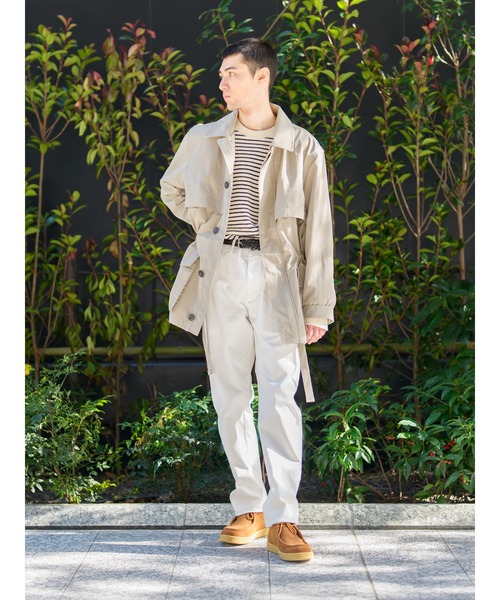 Banana Republic（バナナリパブリック）の「ミックス ストライプ リラックス ジャージーTシャツ（Tシャツ/カットソー・メンズ・イエロー/ネイビー・L/S/XL/M）」の5枚目の写真