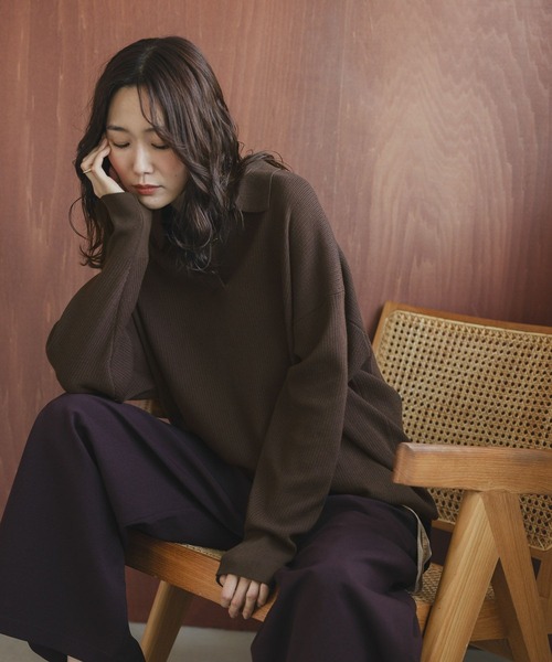 スウェットライクスキッパープルオーバー/571351（カーディガン/ボレロ