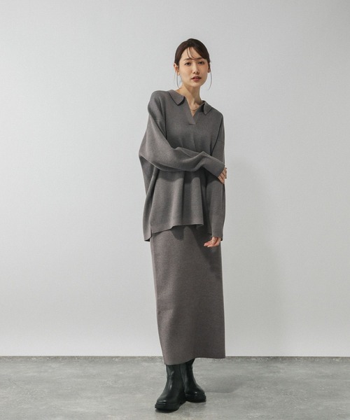 GLOBAL WORK(グローバルワーク)の「スウェットライクスキッパープルオーバー/571351(カーディガン/ボレロ・レディース・ダークブラウン/ブラック/グレー・LARGE/MEDIUM)」の16枚目の写真