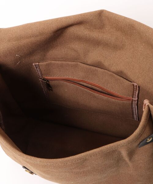 Burner(バーナー)の「【OKUOKU 0909】ヴィンテージ風キャンバス調 ショルダーバッグ oku-bag-13-21【RBTS】(ショルダーバッグ・レディース・ブラック/ベージュ/グレー/ブラウン・FREE)」の6枚目の写真