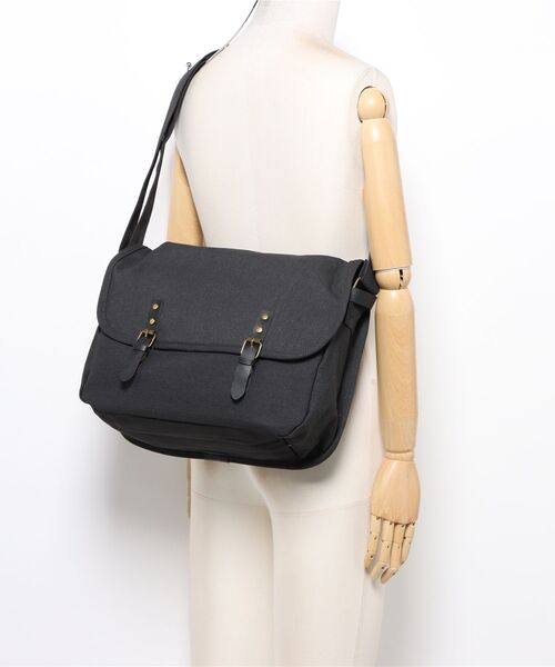 Burner(バーナー)の「【OKUOKU 0909】ヴィンテージ風キャンバス調 ショルダーバッグ oku-bag-13-21【RBTS】(ショルダーバッグ・レディース・ブラック/ベージュ/グレー/ブラウン・FREE)」の7枚目の写真