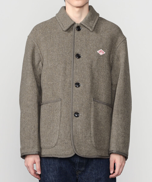 DANTON（ダントン）の「DANTON | ウールライトパイル カバーオールジャケット MEN（カバーオール・メンズ・ベージュ系その他/ネイビー・42/40/38）」の4枚目の写真