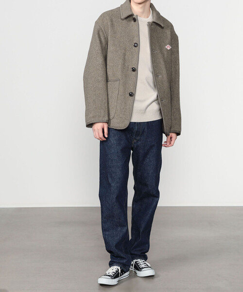 DANTON（ダントン）の「DANTON | ウールライトパイル カバーオールジャケット MEN（カバーオール・メンズ・ベージュ系その他/ネイビー・42/40/38）」の3枚目の写真