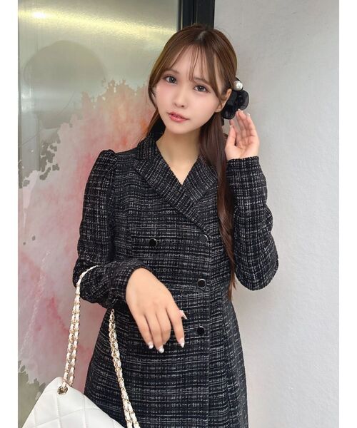 EATME（イートミー）の「ポイントフェイクパールオーガンジーシュシュ（シュシュ・レディース・ブラック・FREE）」の12枚目の写真