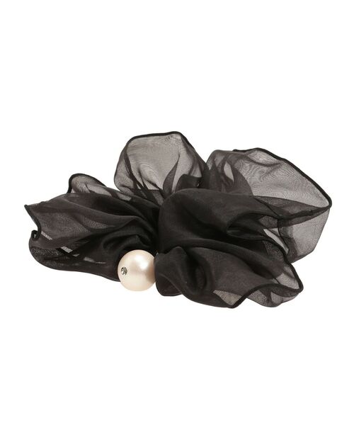 EATME（イートミー）の「ポイントフェイクパールオーガンジーシュシュ（シュシュ・レディース・ブラック・FREE）」の16枚目の写真