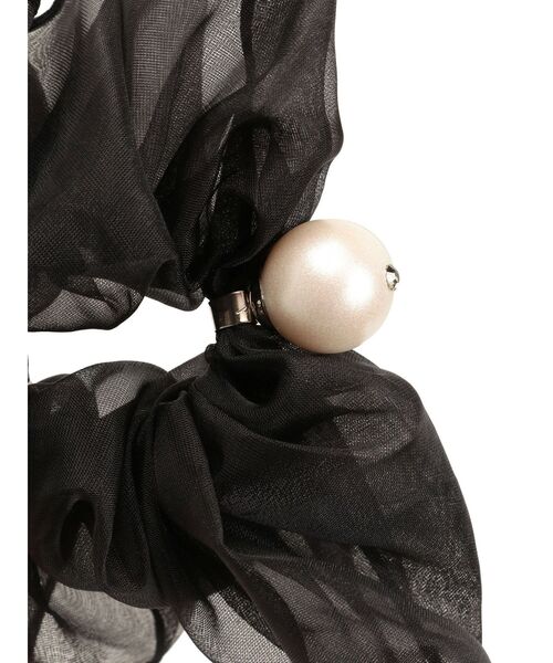 EATME（イートミー）の「ポイントフェイクパールオーガンジーシュシュ（シュシュ・レディース・ブラック・FREE）」の17枚目の写真