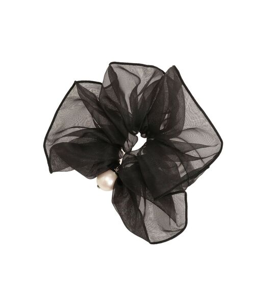 EATME（イートミー）の「ポイントフェイクパールオーガンジーシュシュ（シュシュ・レディース・ブラック・FREE）」の18枚目の写真