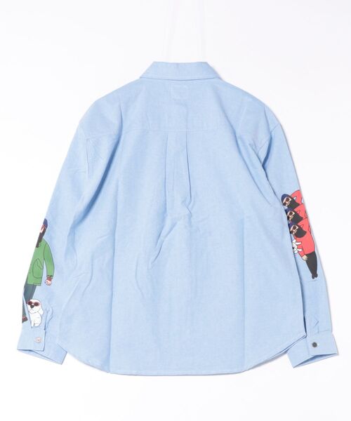 go slow caravan(ゴースローキャラバン)の「MODEM DESIGN/モデムデザイン L/S 総柄おじさんシャツ(シャツ/ブラウス・メンズ・ブルー/ホワイト・X-LARGE/MEDIUM/LARGE)」の16枚目の写真