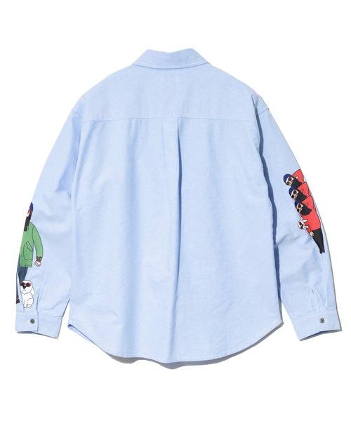 go slow caravan(ゴースローキャラバン)の「MODEM DESIGN/モデムデザイン L/S 総柄おじさんシャツ(シャツ/ブラウス・メンズ・ブルー/ホワイト・X-LARGE/MEDIUM/LARGE)」の10枚目の写真