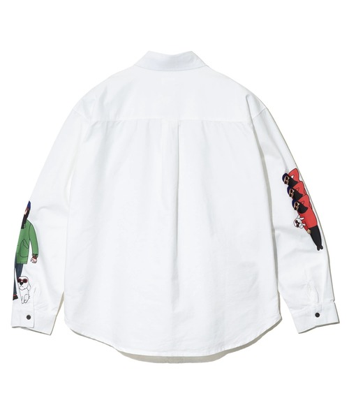 go slow caravan(ゴースローキャラバン)の「MODEM DESIGN/モデムデザイン L/S 総柄おじさんシャツ(シャツ/ブラウス・メンズ・ブルー/ホワイト・X-LARGE/MEDIUM/LARGE)」の12枚目の写真