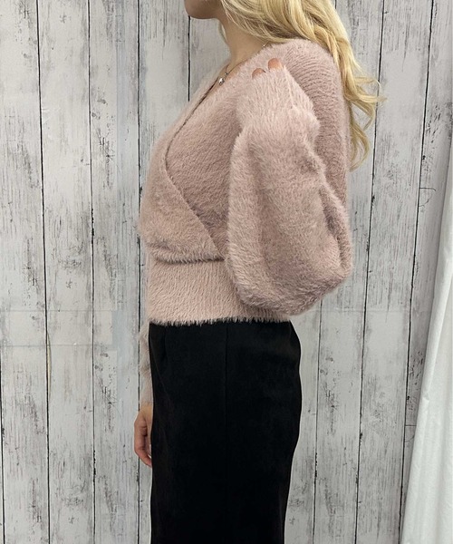 GORGE(ゴージ)の「《カシュクール×フェザータッチ》レディース ニットプルオーバー ショート丈 秋冬(ニット/セーター・レディース・ボルドー/ピンク/アイボリー/ネイビー・F)」の19枚目の写真