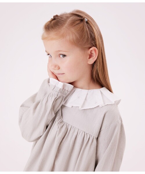 PETIT BATEAU(プチバトー)の「ワンピース(ワンピース・キッズ・グレー・12YEAR/10YEAR/8YEAR/6YEAR)」の3枚目の写真