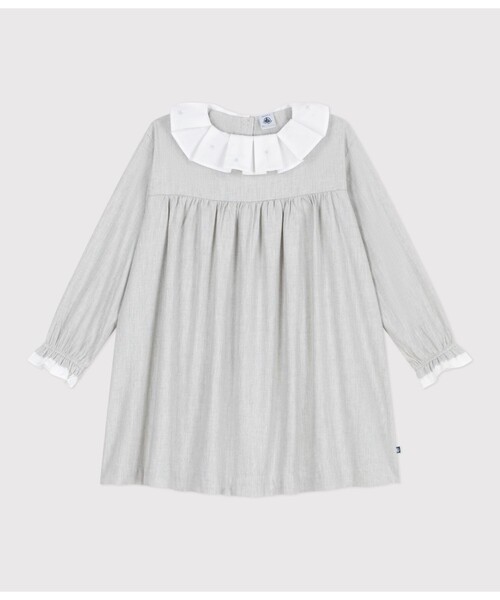 PETIT BATEAU(プチバトー)の「ワンピース(ワンピース・キッズ・グレー・12YEAR/10YEAR/8YEAR/6YEAR)」の4枚目の写真