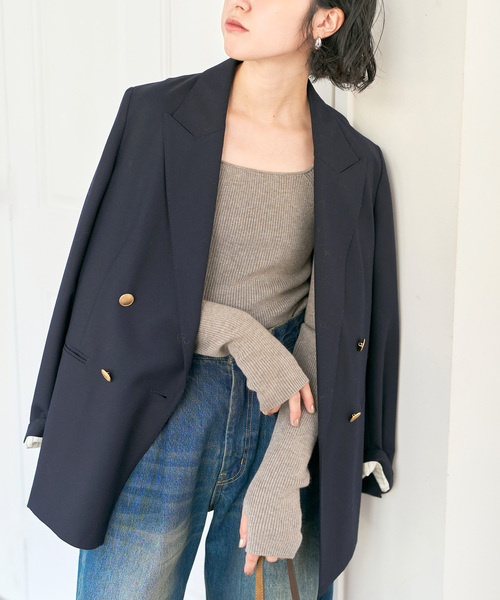 Spick & Span(スピックアンドスパン)の「《手洗い可》スクエアリブニット(ニット/セーター・レディース・ブラウン/ベージュ/ブラック・FREE)」の17枚目の写真