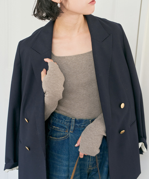 Spick & Span(スピックアンドスパン)の「《手洗い可》スクエアリブニット(ニット/セーター・レディース・ブラウン/ベージュ/ブラック・FREE)」の18枚目の写真