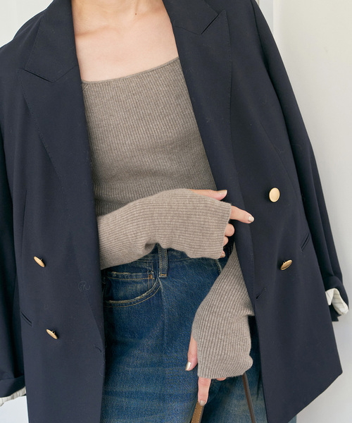 Spick & Span(スピックアンドスパン)の「《手洗い可》スクエアリブニット(ニット/セーター・レディース・ブラウン/ベージュ/ブラック・FREE)」の19枚目の写真