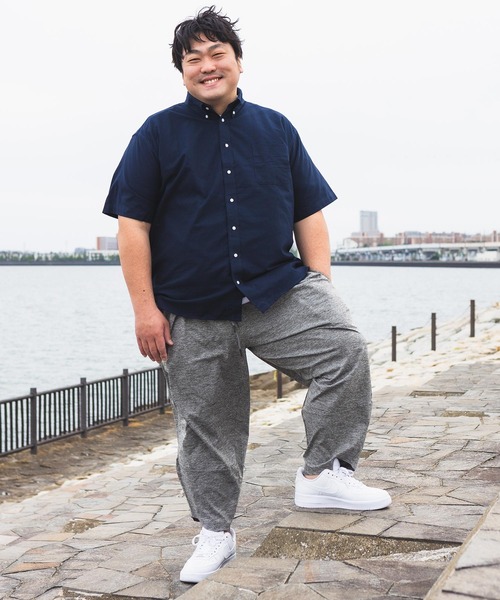 PIMLICO（ピムリコ）の「PIMLICO (ピムリコ) [WEB限定] DRY ストレッチ 杢 アラジンパンツ（その他パンツ・メンズ・ネイビー/グレー/ブラック・X2(4L～5L)/X3(6L～7L)/X1(3L～4L)/X4(8L～9L)/X5(9L～10L)）」の5枚目の写真