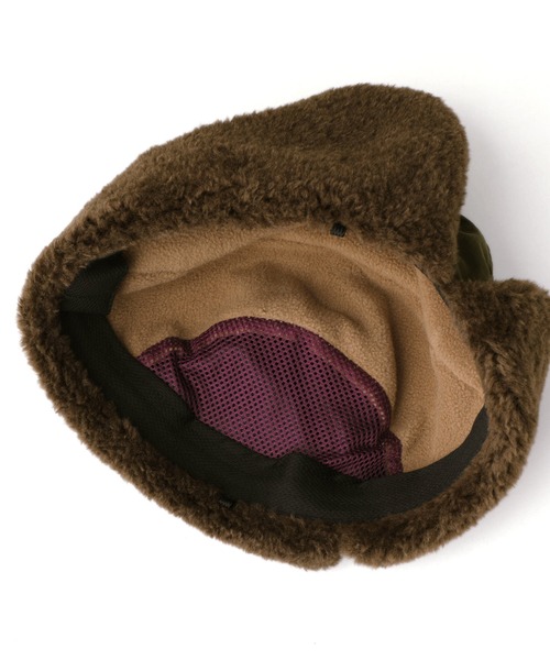 halo commodity（ハロ　コモディティー）の「halo commodity Medere Glade Cap ハロ コモディティー メダーグレードキャップ ナイロン フライトキャップ 帽子（キャップ・レディース・ブラック/オリーブ・FREE）」の13枚目の写真