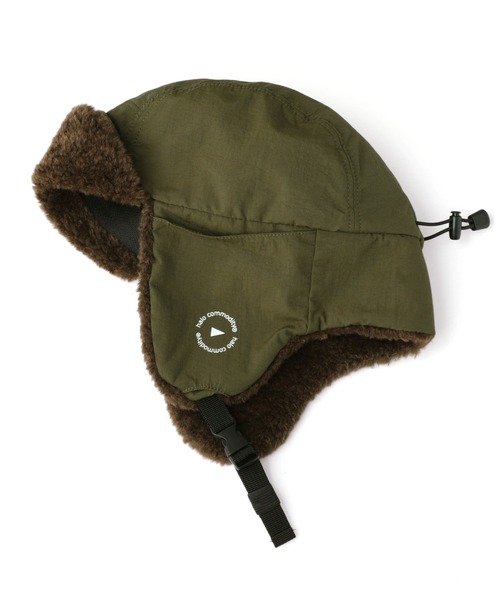 halo commodity（ハロ　コモディティー）の「halo commodity Medere Glade Cap ハロ コモディティー メダーグレードキャップ ナイロン フライトキャップ 帽子（キャップ・レディース・ブラック/オリーブ・FREE）」の9枚目の写真