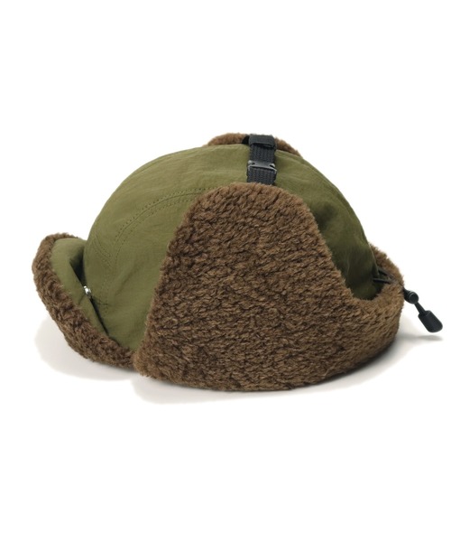 halo commodity（ハロ　コモディティー）の「halo commodity Medere Glade Cap ハロ コモディティー メダーグレードキャップ ナイロン フライトキャップ 帽子（キャップ・レディース・ブラック/オリーブ・FREE）」の8枚目の写真