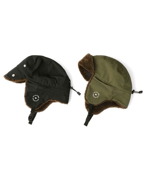 halo commodity（ハロ　コモディティー）の「halo commodity Medere Glade Cap ハロ コモディティー メダーグレードキャップ ナイロン フライトキャップ 帽子（キャップ・レディース・ブラック/オリーブ・FREE）」の6枚目の写真