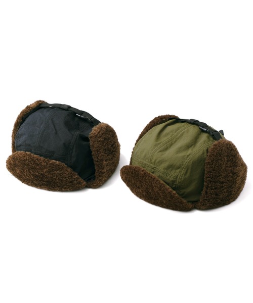 halo commodity（ハロ　コモディティー）の「halo commodity Medere Glade Cap ハロ コモディティー メダーグレードキャップ ナイロン フライトキャップ 帽子（キャップ・レディース・ブラック/オリーブ・FREE）」の5枚目の写真