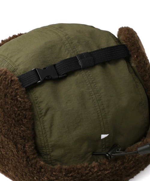 halo commodity（ハロ　コモディティー）の「halo commodity Medere Glade Cap ハロ コモディティー メダーグレードキャップ ナイロン フライトキャップ 帽子（キャップ・レディース・ブラック/オリーブ・FREE）」の10枚目の写真