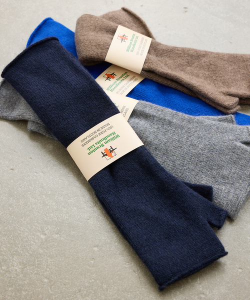 WILLIAM BRUNTON（ウィリアムブラントン）の「【WILLIAM BRUNTON/ウィリアム ブラントン】ロングフィンガーレスグローブ（手袋・レディース・ベージュ/ネイビー/チャコールグレー/ブルー・FREE）」の3枚目の写真