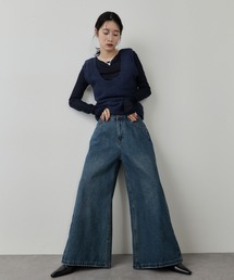 HANNE | ローライズデニムバギーパンツ(デニムパンツ)