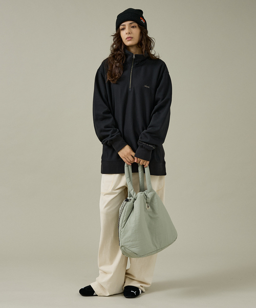 ABAHOUSE（アバハウス）の「【COBMASTER/コブマスター】PADDED-MUFFIN DRAWSTRING TOTE/パデットバッグ/パッファー/ユニセックス【WEB限定】（トートバッグ・メンズ・オレンジ/ライトベージュ/ブラック・フリー）」の15枚目の写真