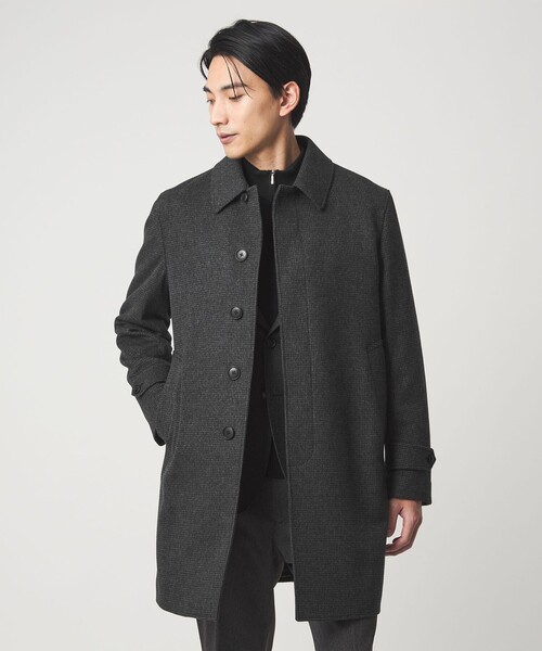 Green label relaxing ステンカラーコート L ダークグレー green label relaxing（グリーンレーベルリラクシング）の「ウール