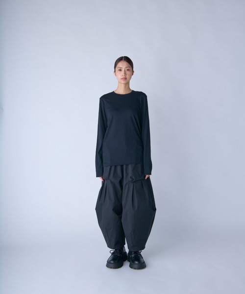 c/est(シーエ)の「【 c/est / シーエ 】 CECILY -LONG TEE- / ジャージーロンTEE 2436017 API(Tシャツ/カットソー・レディース・オフホワイト/ブラック・FREE)」の3枚目の写真