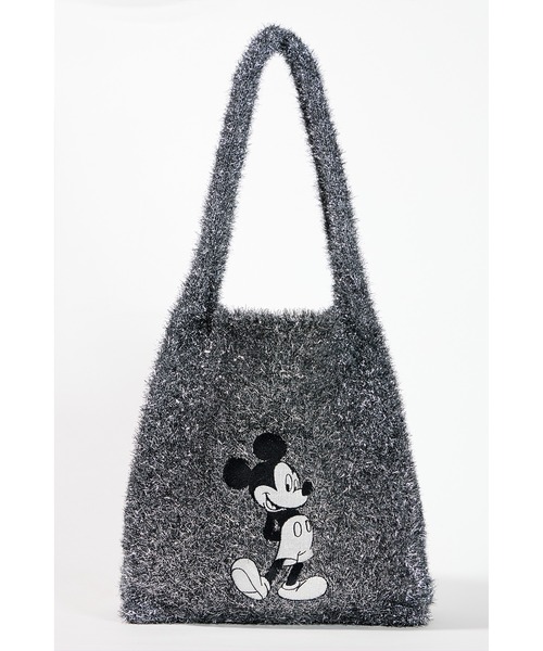 ottilie（オティーリエ）の「【 TO:RCH / トーチ 】Disney Collection Mickey ラメニットミニトートバッグ（トートバッグ・レディース・シルバー/ブラック/オフホワイト・FREE）」の3枚目の写真