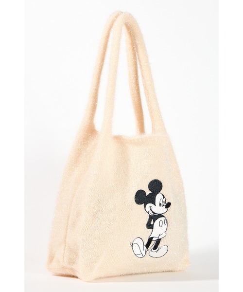 ottilie（オティーリエ）の「【 TO:RCH / トーチ 】Disney Collection Mickey ラメニットミニトートバッグ（トートバッグ・レディース・シルバー/ブラック/オフホワイト・FREE）」の6枚目の写真