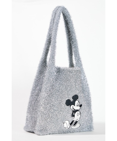 ottilie（オティーリエ）の「【 TO:RCH / トーチ 】Disney Collection Mickey ラメニットミニトートバッグ（トートバッグ・レディース・シルバー/ブラック/オフホワイト・FREE）」の12枚目の写真