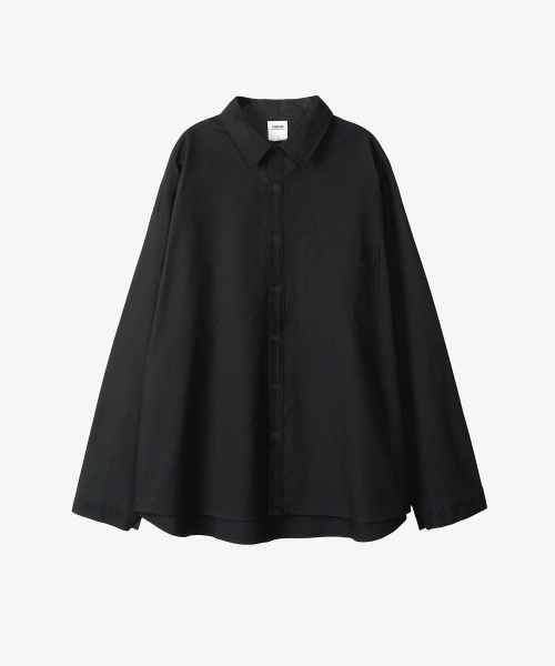 TOFFEE(トフィー)の「オーバーサイズオックスフォードシャツ(ブラック)(シャツ/ブラウス・メンズ・その他・MEDIUM/LARGE)」の2枚目の写真