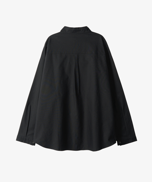 TOFFEE(トフィー)の「オーバーサイズオックスフォードシャツ(ブラック)(シャツ/ブラウス・メンズ・その他・MEDIUM/LARGE)」の3枚目の写真