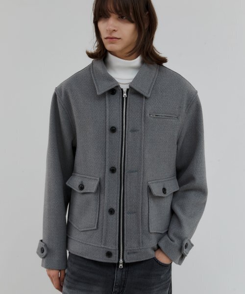 TRIP LE SENS(トリップ ル センス)の「ダブルボタンフライトブルゾン_ブラック(ブルゾン・レディース・その他・MEDIUM/LARGE)」の2枚目の写真