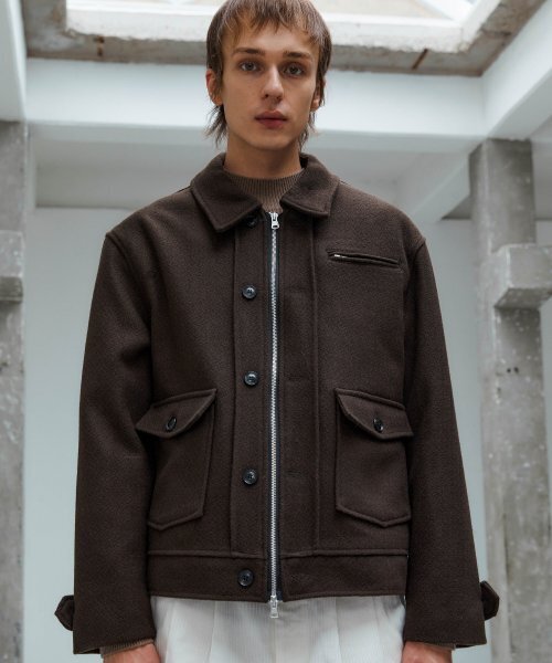 TRIP LE SENS(トリップ ル センス)の「ダブルボタンフライトブルゾン_ブラック(ブルゾン・レディース・その他・MEDIUM/LARGE)」の3枚目の写真