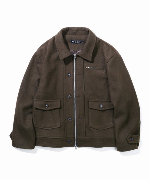 TRIP LE SENS(トリップ ル センス)の「ダブルボタンフライトブルゾン_ブラック(ブルゾン・レディース・その他・MEDIUM/LARGE)」の6枚目の写真