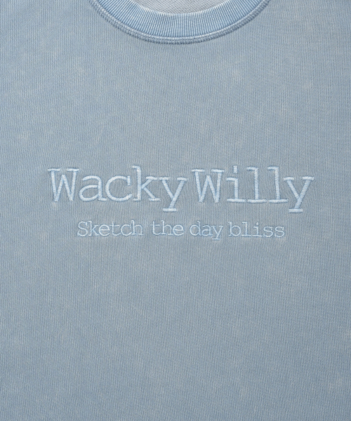 Wacky WiLLy（ワッキーウィリー）の「タイポワンポイントウォッシングスウェットブルー（スウェット・レディース・その他・X-LARGE/SMALL/MEDIUM/LARGE）」の5枚目の写真
