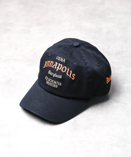 AVIREX（アヴィレックス）の「●AVIREX●USNA LOGO CAP（キャップ・メンズ・ブラック/ベージュ/グリーン・FREE）」の2枚目の写真