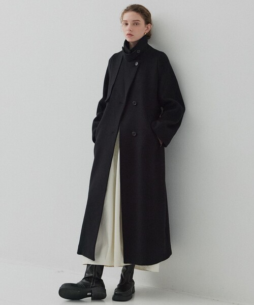 PUBLIC TOKYO（パブリックトウキョウ）の「スカルプトカーブスカート（スカート・レディース・ホワイト/ブラック・1/2）」の10枚目の写真