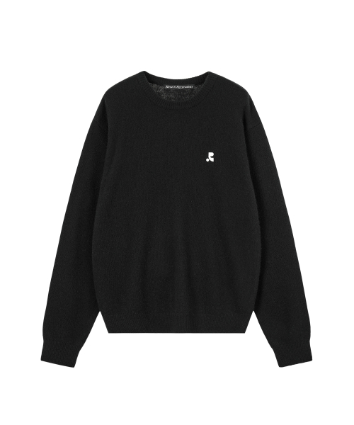 LOGO crew neck sweater — свитер с логотипом, черный
