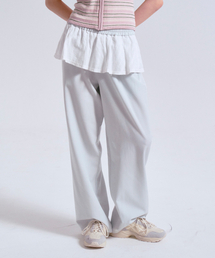 PRENDA STRIPE SKIRT WIDE PANTS MINT