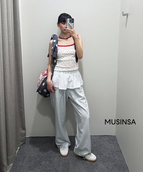 PRENDA（プレンダ）の「PRENDA STRIPE SKIRT WIDE PANTS MINT（その他パンツ・レディース・その他・FREE）」の2枚目の写真