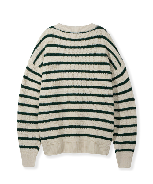 NODU（ノードユー）の「ナポリストライプニット[グリーン]（ニット/セーター・レディース・その他・MEDIUM/LARGE）」の3枚目の写真