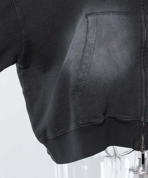 17HR(セブンティーンアワーズ)の「【ユニセックス】ヴィンテージライクダブルジップパーカー(パーカー・レディース・グレー/ブラック・FREE)」の12枚目の写真