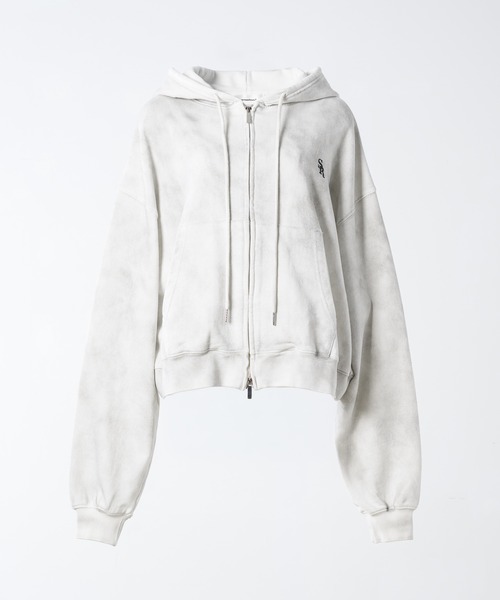 17HR(セブンティーンアワーズ)の「【ユニセックス】ヴィンテージライクダブルジップパーカー(パーカー・レディース・グレー/ブラック・FREE)」の18枚目の写真