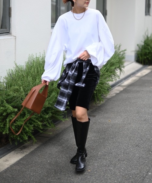 Marient（マリエント）の「チェックシャツレイヤードウエストベルト（ベルト・レディース・ブラック・FREE）」の6枚目の写真